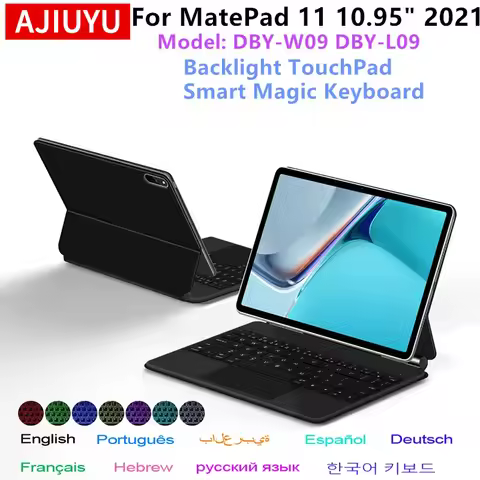 Magic Keyboard Folio for Huawei MatePad 11 10.95" inch 2021 DBY-L09 DBY-W09 Tablet Case Spanish Port