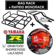 DELIVERY BAG RACK+RAPIDO MONORACK MOTORCYCLE FOR YAMAHA LC135/Y15/Y16/EGO AVANTIZ/SOLARIZ/GEAR/FZ150