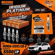 MASUMA S500IP Iridium Platinum Spark Plug for Honda Civic/CR-V (IZFR6K11)