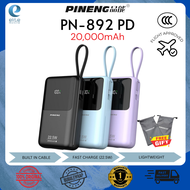 [3C CERTIFIED] Pineng Original PN-892 PD / PN892 (20000mAh) | 22.5W Fast Charging | Built in Dual-Ca