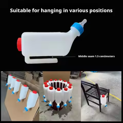 500ml/800ml Animal Milk Bottle For Pigs Dogs Sheep Cats Upside Down Drinking Jug Pet Baby Pacifier L