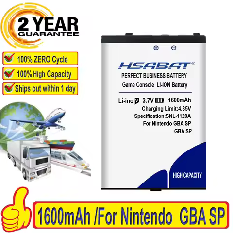 HSABAT 1600mAh NTR-003 NTR-001 Battery For Nintendo Switch Game Console NDS GBA SP GBASP