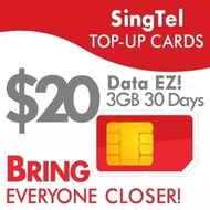 Singtel Data Ez $20 - 3GB 30 Days (394)