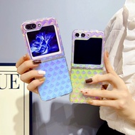 LAYAR Aurora Hologram Case For Samsung Galaxy Z FLIP 4/Z FLIP 5/Z FLIP 6/Gradient Case Folding Scree