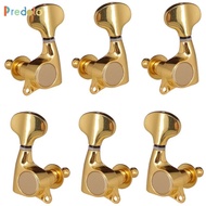 [Predolo] 3R3L Sealed String Tuning Pegs Keys Tuner Machine Heads for Guitar Accessory Golden 3R3L