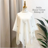 DELILA Bawal Cotton Sulam Bidang 50 - Bawal Cotton Bidang 50 Sulam Minimalis Embroidery ILYANIS