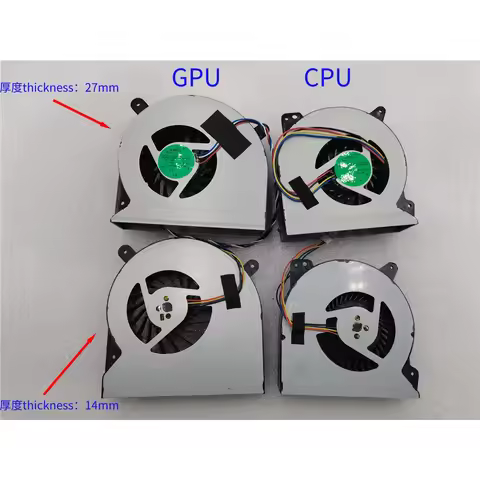 27MM DC12V FAN For ASUS ROG G750 G750JW G750JH G750J G750JM G750JS ADDA AB07512HX26DB00 0CWG750 USX2