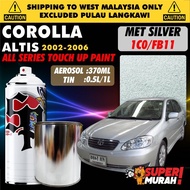 TOYOTA ALTIS GEN 9 2002-2006 🚗 DIY Touch Up Paint Aikka Spray 370ml 0.5L 1L Cat Spray Kereta Toyota 