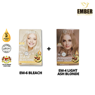 EMBER Permanent Hair Color 30ml + 30ml + 10ml / Hair Bleach 45ml + 30g + 10ml (HALAL) / Pewarna Ramb