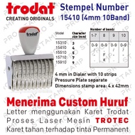 Trodat 15410 10 Digit 4mm Manual Number Stamp