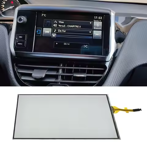 Car 7Inch Contact Screen Glass Digitizer Navigation for Peugeot 208 2008 308 Citroen C5 C4L C3XR LAM