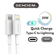 SENDEM 20W PD Cable Type C Fast Charging 6A Type C Kabel Charger Charge Chage Type C