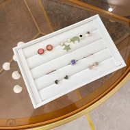 Black White pu Leather Jewelry Hundred Rings Display Stand Earrings Storage Tray Earrings Box Displa