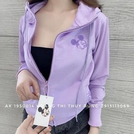 [LZ] Áo khoác da cá nữ mickey trước đẹp cá tính xitin-A2036