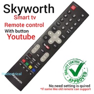 skyworth smart tv remote control (Youtube)