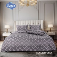 Synda ผ้าปูที่นอน รุ่น Glacier 2 สี Micro Plus Cotton 520 เส้นด้าย ขนาด 3.5ฟุต / 5ฟุต / 6ฟุต (ไม่รวม
