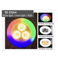Bluetooth RGB+ LED Bluetooth Flying Saucer With Remote Control Bluetooth Music Lamp Rhythm Changing