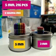 Colored Magnetic ball toys Magnetic ball/s 216pcs 3mm Magnetic ball toys EA