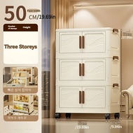 Foldable Storage Box with Clear Door - Spacious Durable and Easy-to-Assemble - Ideal for Organizing 