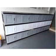 ✽DIY Storage Multipurpose 3 Tier Plastic Cabinet Rack Kitchen Living / Almari Plastik Serbaguna Pakaian Dapur 3 Rak J100