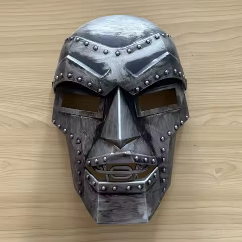 Dr Doom Mask Cosplay Superhero Victor Von Doom Thicken Plastic Masks Halloween Carnival Dress Up Par