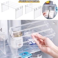 FREEYIO785BH Refrigerator Organizers, Thickened Transparent Refrigerator Storage Rack, Kitchen Acces