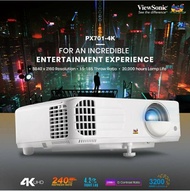 ViewSonic PX701-4K True 4K UHD 3200 Lumens refresh rate 240Hz 4.2ms Home Theater Projector with HDR Auto Keystone Dual HDMI