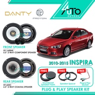 DANTY Speaker PNP PROTON Inspira 2010-2015 Car Speaker 6.5" 2-Way Component 6.5inch Coaxial Speaker 