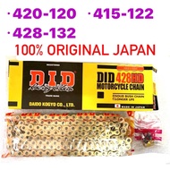415 420 428 DID MOTORCYCLER CHAIN (  ) // GOLD CHAIN DID RANTAI EMAS ORING O RING 428 GOLD CHAIN 120