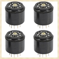 (DQMY) 4x 9Pin Bakelite Vacuum Tube Socket Saver base For 12AX7 12AU7 ECC82 ECC83 amps, 4 Pcs