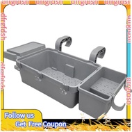 【D&F】2pcs Set for Poolside Storage Baskets, Suspended Pool Rack with Hooks- Swimming Pool Accessorie