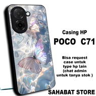 Case hp poco/S9 glossy case poco C71/Casing poco C71/ can request other types