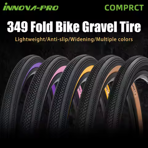 INNOVA 16x1 1/2 40-349 Folding Bike Tires 16-inch Lightweight Off-road Gravel Tire for Small 349 ant