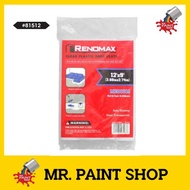 RENOMAX CLEAR PLASTIC DROP CLOTH ( 12' x 9' )