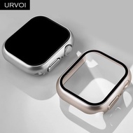 URVOI Full cover for Apple Watch series11 10  Plastic bumper hard frame case with glass for iWatch s