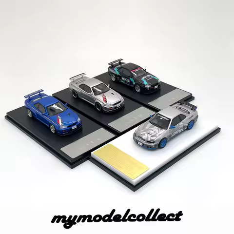 MMC 1:64 Skyline GT-R R33 & R34 Full Collection 4 Styles HKS/ LBWK Diecast Model Car Set In Stock Re