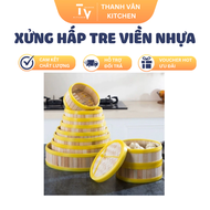 Xửng Hấp Tre Viền Nhựa Hấp Bánh Bao Dimsum (TV88)