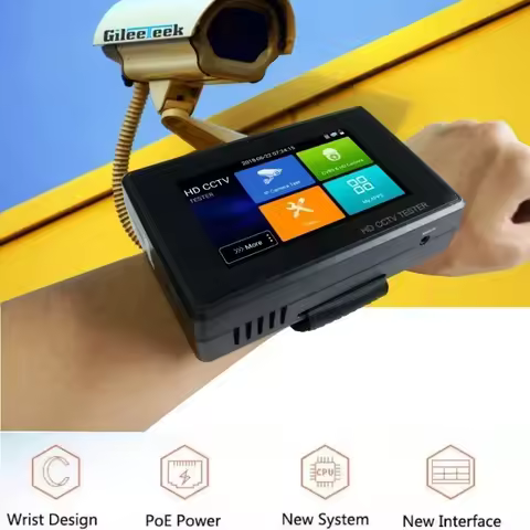 CCTV Test Tool HIK HD IPC1800 Plus IP Camera Tester Monitor CCTV TVI CVBS PTZ Control Touch Screen H