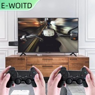 【E-WOITD】 เกมคอนโซลวิดีโอเกมไร้สายแบบคู่2.4G สติ๊กเกม10000 4K เกมย้อนยุค64GB สำหรับ PS1 GBA Boy ของข