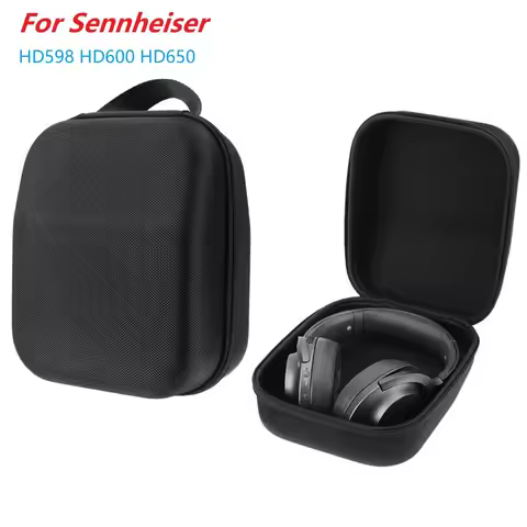 Hard Shell Storage Case Travel Box for Sennheiser HD598 HD600 HD650 Headphones EVA Hard Case Headset