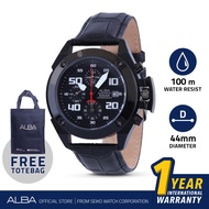 Alba AF8M31 Quartz Analog Genuine Leather Men's Watch