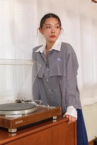 ENDOFMARCH | ISAAC SHIRT เสื้อเชิ้ตแขนยาว มีปกคลุม Cotton 100%