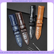 Apply To SEAGULL TISSOT LONGINES SEIKO ROSINI OMEGA Genuine Leather Watch Strap 20mm For Men Women