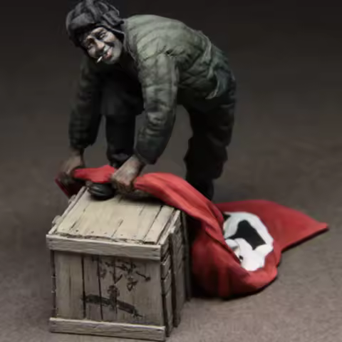 1/35 Scale Resin Figures Model Building Kit Red Army Tanker Crew Hobby Collection Miniature Diorama