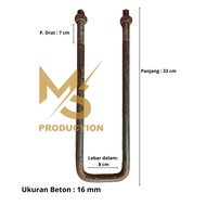 Ubolt / Begel Strok Ukuran Beton 5/8 - Pengunci Sasis Bak Truk