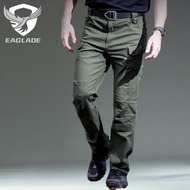 EAGLADE Tactical Cargo Pants for Men IX7 II In Green Stretchable
