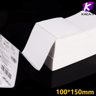 สติ๊กเกอร์กระดาษความร้อน กระดาษพิมพ์ สติ๊กเกอร์บาร์โค้ด ปริ้นใบปะหน้า กระดาษใบเสร็จ ขนาด 100x150mm 1