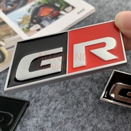 TOYOTA GR  Metal Car Emblem Stickers Decals Accessories Modification Rear Tail Trunk Body for Toyota