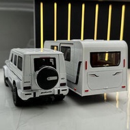 旅行車模型 1:32 賓士 聯結車 野營模型 露營車模型 休旅車模型 聲光 迴力車 大g模型車 收藏 禮物 模型汽車