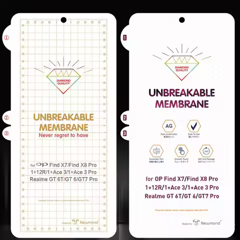 Oleophobic Hydrogel Screen Soft Film For Realme GT7 Pro Oneplus Ace3 Ace 3 Pro Matte HD Clear Protec